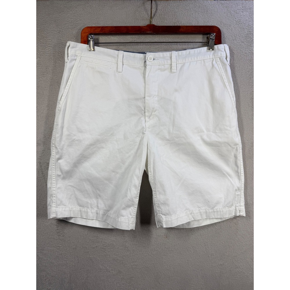 Polo Ralph Lauren Shorts Mens 38 White Relaxed Fit Cotton Chino Preppy Classic